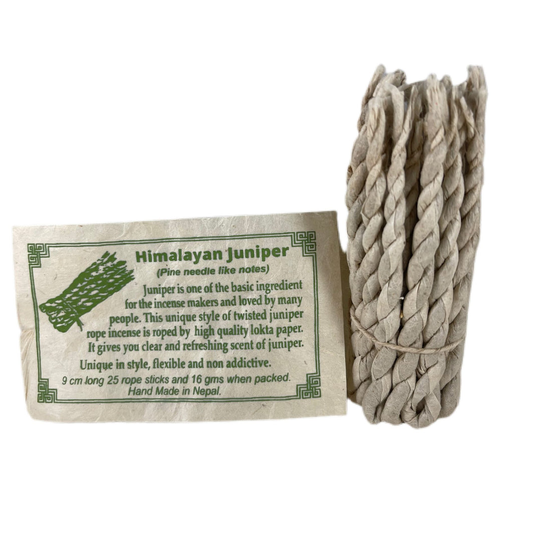 Juniper Rope Incense - Hand Rolled in Nepal