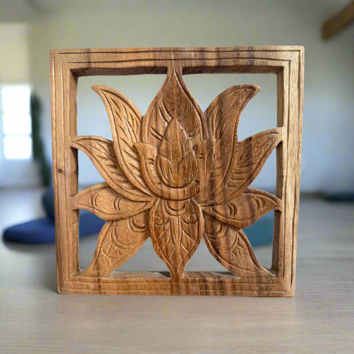 Hand Carved Lotus Flower