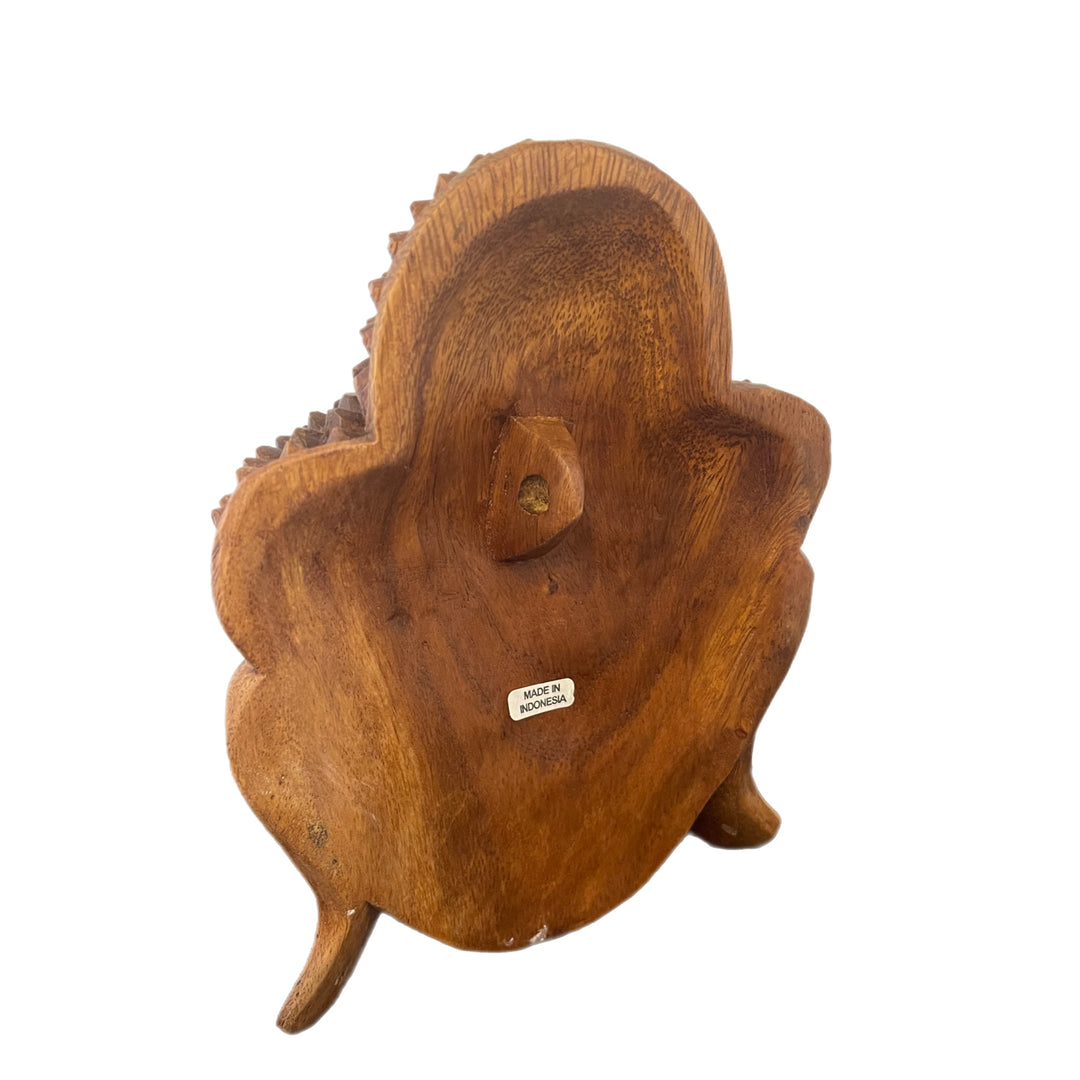 Hand Carved Wooden Tibetan Buddha Mask