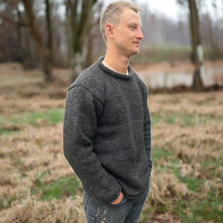 Westcoast Hand Knit Roll Neck Woolen Pullover