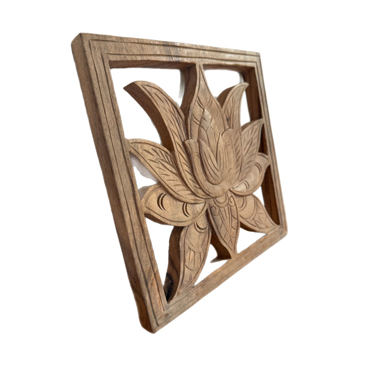 Hand Carved Lotus Flower