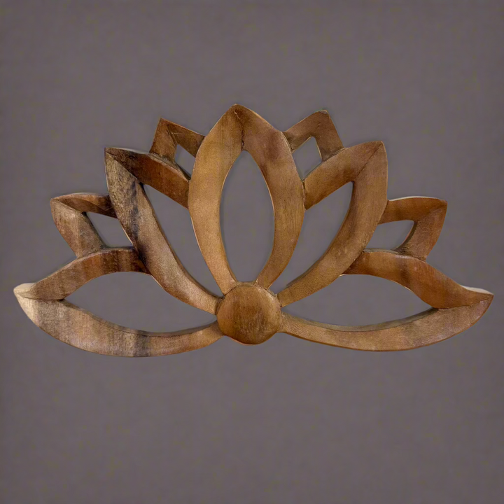 Hand Carved Lotus Silhoutte