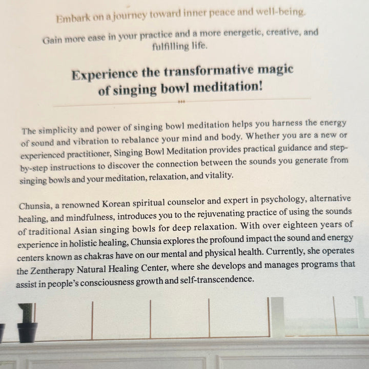 Singing Bowl Meditation - Health and Tranquility with Chunsia