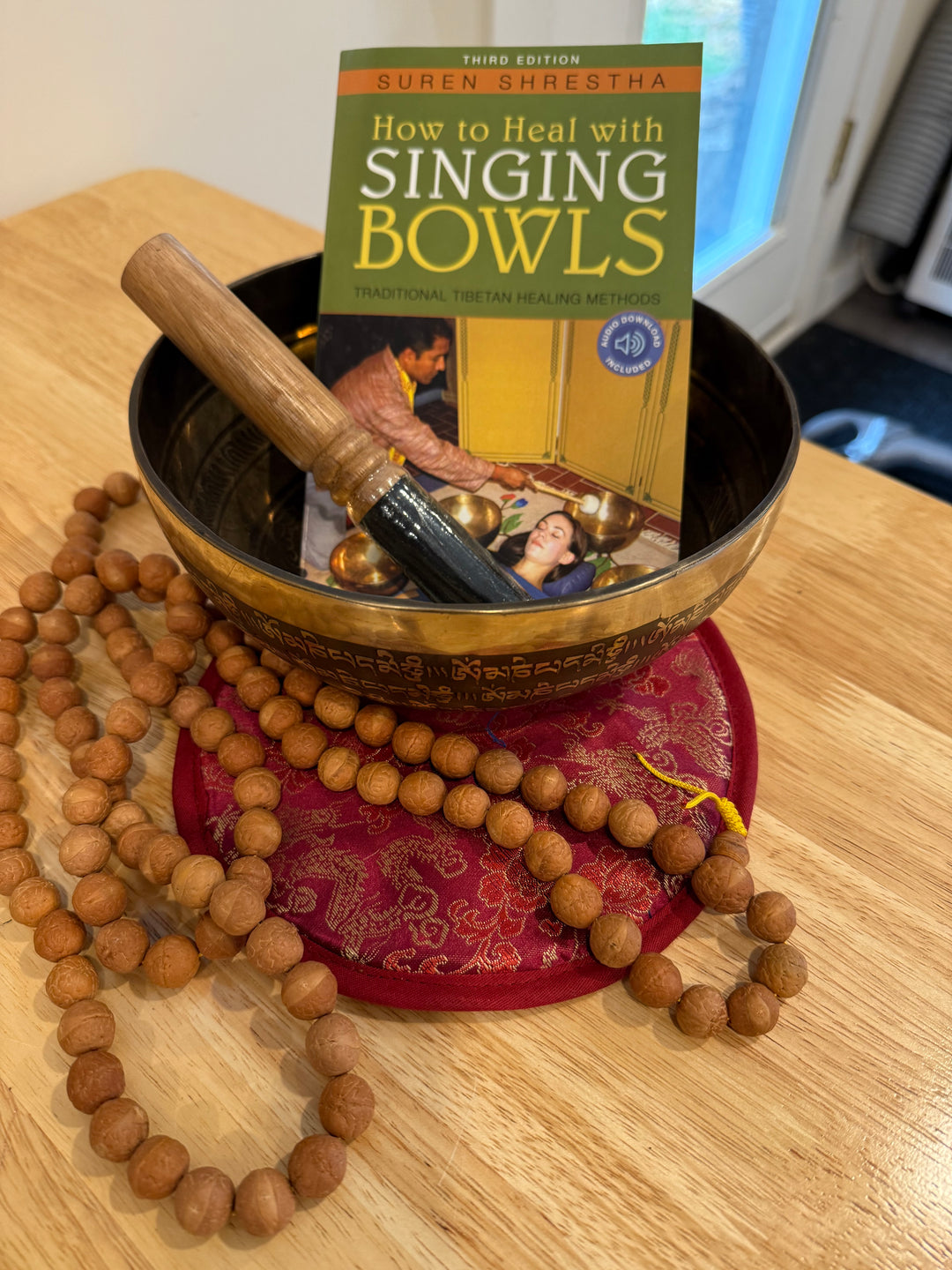 How to Heal With Singing Bowls  -Tibetan Sound Healing Book - by Suren Shrestha