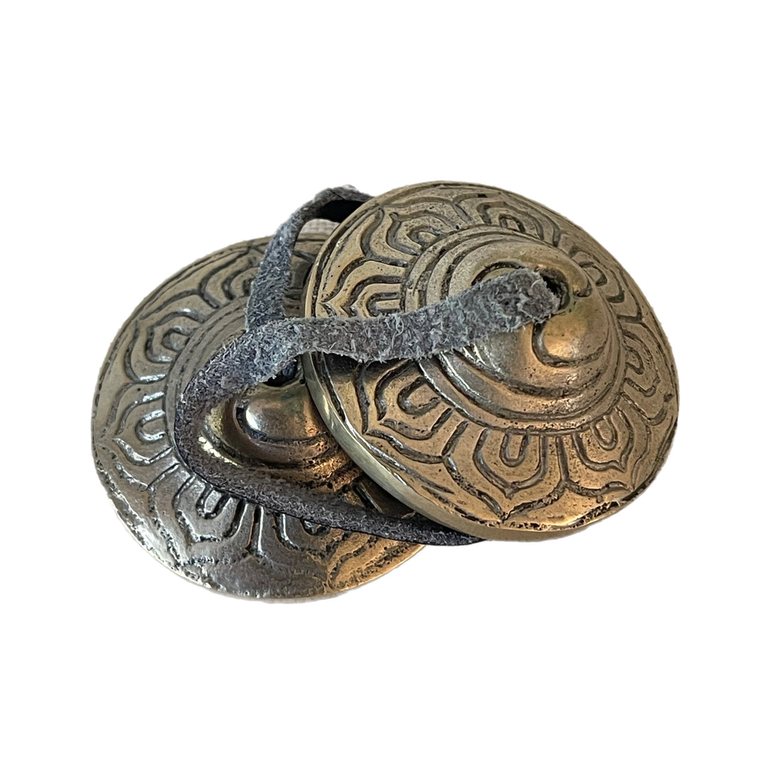 Handcrafted Tingsha Bell with Auspicious Symbols