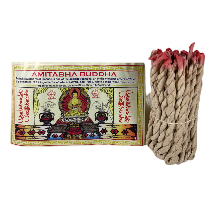 Amitabha Buddha Rope Incense - Tibetan Ritual Blend for Compassion and Clarity